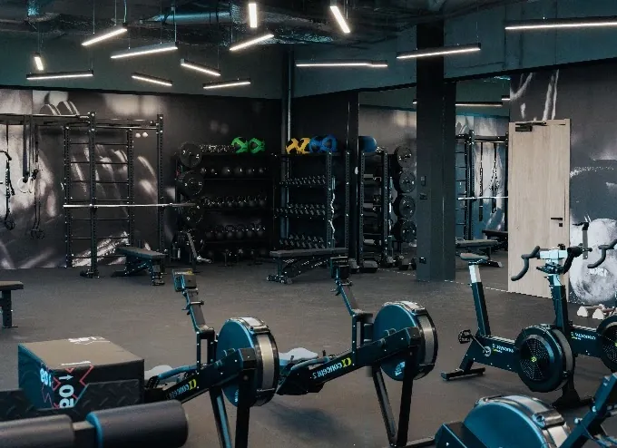Nord City fitness centre project, Žilina - cardio and functional zone