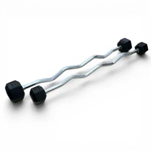 HEX Fixed EZ Curl Barbell