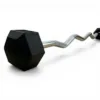 HEX Fixed EZ Curl Barbell