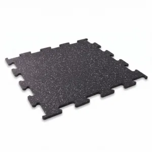 Rubber Puzzle Flooring - Grey Granulate
