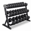 HEX Dumbbell Set + Free Rack