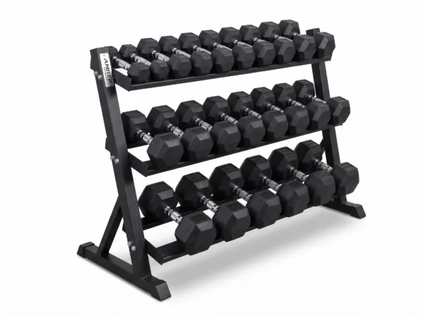 HEX Dumbbell Set + Free Rack